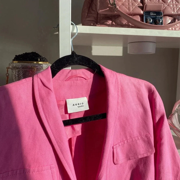 Akris Punto Pink Linen Jacket 🌸 - Picture 7 of 7